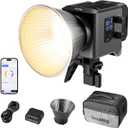 SMALLRIG RC 220B Pro 220W COB Video Light, Bi-Colour Video Light 2700K-6500K, CRI 95+ Bowens Mount Light, Support 3 Power Supply Methods, App Control for Photography and Photo Studio