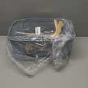 Cheardia 2 Pack Picnic Baskets, Metal Mesh Harvest Basket with Foldable Wooden Handle, Rectangle Garden Storage Basket Bin for Vegetable Fruit Garden Kitchen Cabinet Picking Gathering, Blue