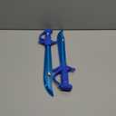 ArtCreativity Light Up Shark Sword for Kids - Set of 2, 15 Inch Dress-Up Toy Sword with Flashing LED Lights - Best Birthday Gift for Boys and Girls Ages 3, 4, 5, 6, 7, 8 (Blue)