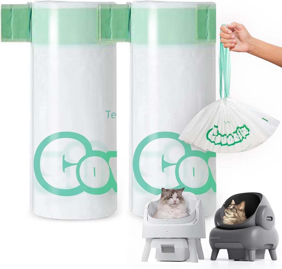 50 Count 27" x 13" Cat Litter Box Bags, Neakasa M1 and PetPivot Litter Bags, Automatic Litter Box Liners with Drawstring, Extra Thick Leak-Proof Pet Waste Bags