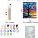 2 x Qoosea Paint by Numbers Kit for Adult : The Tree of Life DlY Paint by Number for Adults with Frame Painting Kit for Beginners Adults Fun Number Painting Art for Home Decor Relaxing Gift 9.512inch