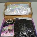 GYQMBT 9 PCS Women 70s Disco Outfits, Disco Party Hippie Costume with Accessories Set for Halloween Cosplay Party.