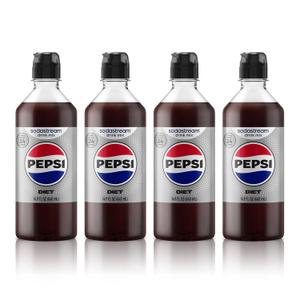 SodaStream Diet Pepsi New Pour Bottle Beverage Mix (440ml, Pack of 4) (EXP 03/15/27)