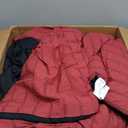 MUXHOMO 7 Pieces King Comforter Set, Seersucker Bed in a Bag King Size, All Season Luxury Bedding Set with Comforter, Flat Sheet, Fitted Sheet, Pillowcases & Shams, Red & Black