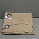 NICETOWN Room Darkening Curtains for Bedroom, Noise Reducing Thermal Insulated Wave Line Foil Print Design Blackout Curtains for Patio Sliding Glass Door (2 Panels, 52 x 84 Inch, Biscotti Beige)