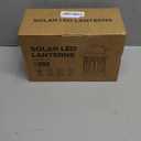 WdtPro Solar Lanterns Outdoor Waterproof, Upgraded Bright Hanging Solar Lights for Outside,Solar Powered Lanterns Lighting LED for Garden Patio Yard Decorative 2 Pack (Warm Light)