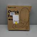 Quick Flip Round Toilet Seat with Built-In Potty & Splash Guard for Toddler Training, Slow Close - Jool Baby