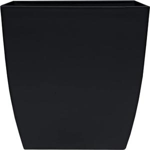 The HC Companies Aria Self Watering Square Plant Pot w/Drainage - Classic Planters for Outdoor Plants & Indoor Plants - Lightweight & UV-Resistant Plastic Pots for Plants (12" Matte Black, Pack of 1)