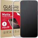 Ambison [2 Pack Matte Glass Screen Protector Compatible for iPhone 16 Pro Max 6.9inch 2024, Anti-Glare & Fingerprint Anti-Reflective No Bubbles Install Frame Smooth as Silk Tempered Glass