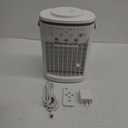 Portable Air Conditioner, Evaporative Air Cooler, 2-4-8H Timer Auto-Off &Remote, Water Tank, Three ultrasonic nozzles, 3-Speed Personal Air Conditioner Cooling Fan