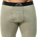 Merino Wool Boxer Briefs Breathable Dry Fit (Khaki 1 Pack, Large)