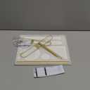 Headband Holder Organizer Two-Tier with Marble Base: Jewelry Display for Women, Hair Accessories Storage Stand Scrunchie Necklace rack for Girls, for Bathroom, Vanity, Dresser, Black and Gold