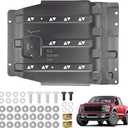 Transmission Skid Plate, Heavy-Duty Manganese Steel Splash Undercarriage Protection Shield, Compatible with 2015-2022 Ford F150-Not Compatible with Powerboost