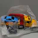 Dwi Dowellin Kids Toys for 3 4 5 6 7 Years Old Boys, 15" Large Tow Truck Toy,Friction Powered Transport Truck Crane Toy with Lights and Sounds,with Roadster,Toddlers Gifts