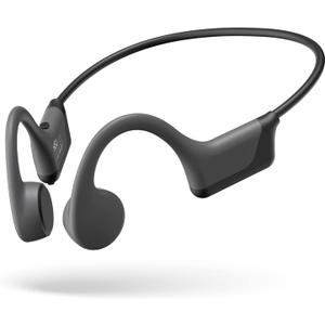 Bone Conduction Headphones, 2025 Upgrade Open-Ear Wireless Bluetooth Workout Headphones with Microphones, 8Hr Playtime, Waterproof Earphones for Sports, Running, Gym, Hiking, Cycling