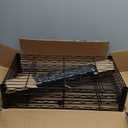 4-Shelf Steel Wire Storage Rack, Adjustable, Sturdy, Easy Assembly, 13.4 D x 23.2 W x 48 H in, Black