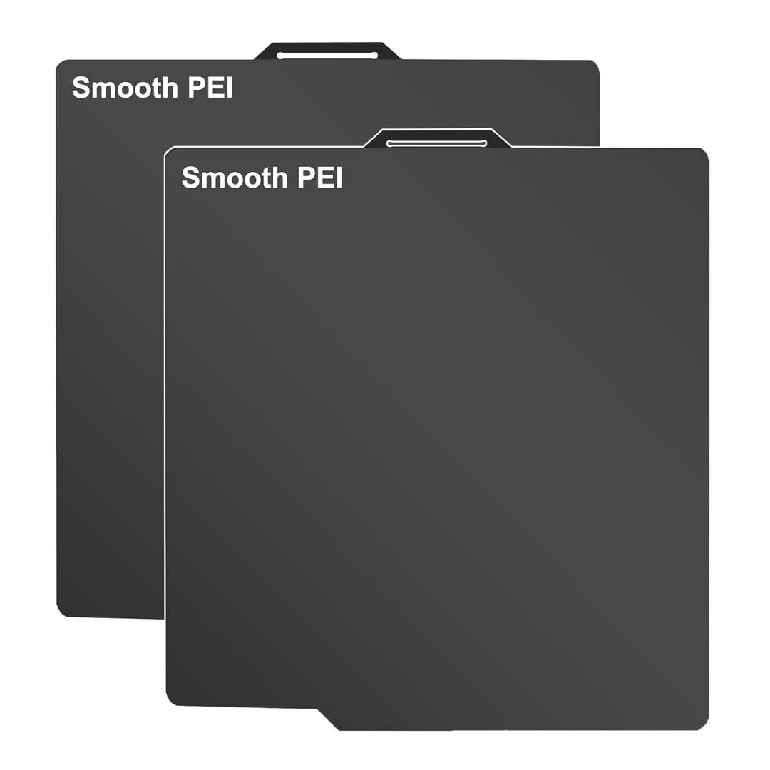Bamboo Lab X2D P1S P2S A1 3D Printer Double Sided Smooth PEI Build Plate for Bambulab X1C/X1/X1E/ P1P/P1S/A1/P2S/X2D, 3D Printer Flexible Removal Spring Steel Plate 257x257mm(Smooth PEI Build Plate)