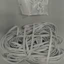 BUSOHE Cat6 Ethernet Cable 50 FT White, Cat-6 Flat RJ45 Computer Internet LAN Network Ethernet Patch Cable Cord - 50 Feet