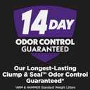 ARM & HAMMER Clump & Seal SLIDE Platinum Multi-Cat Clumping Cat Litter, 14-Day Odor Control, EZ Clean Technology, 18 lbs  No Scrubbing, Powerful Odor Eliminator