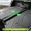 Cargo Trunk Mat with Backrest Mats for Toyota RAV4 2026 Hybrid,All Weather Protection TPE Heavy Duty Cargo Liner RAV4 Accessories,Black
