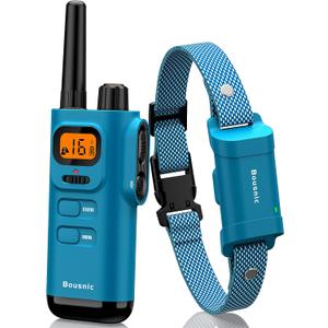 Bousnic Dog Shock Collar with Remote - [New Edition] 4000FT Dog Training Collar for Large Medium Small Dogs (8-120lbs) Waterproof E Collar with Beep, Vibration, Safe Shock