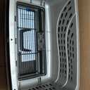 Petmate Dog Crates for Small Dogs & Cat Carriers, Two-Door Plastic Pet Kennel, Top & Front Loading, Made in USA, 24" For Pets Up To 15 lb, Pearl Tan, 24.0"L x 16.8"W x 14.5"H