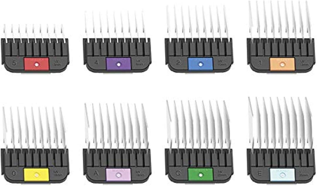 Wahl Professional Animal Stainless Steel Attachment Guide Comb Set for Detachable Blade Pet, Dog, Cat, and Horse Clippers (3390-100)