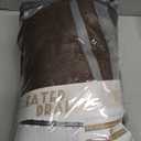 Dark Flax Heavy Burlap Room Darkening Curtains 96 Inches Long for Bedroom, Rustic Boho Pinch Pleated Blackout Linen Drapes 40x96 Inch Length 2 Panels Set Slide Door Curtain Decor with Adjustable Hooks