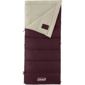 Coleman Autumn Glen Sleeping Bag, Lightweight Sleeping Bag with No-Snag Zipper & Storage Stuff Sack, Machine Washable for Easy Cleaning, Great for Camping, Sleepovers, & Guests