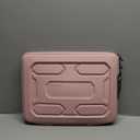 DOMISO Laptop Hard Case 14-14.4 inch Waterproof Shockproof Hard Shell Laptop Sleeve with Handle & Storage Pocket, Compatible with MacBook, HP, Dell,Pink