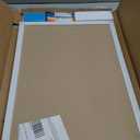 Monthly Calendar Whiteboard for Wall, 24"x18" Dry Erase Calendar, White