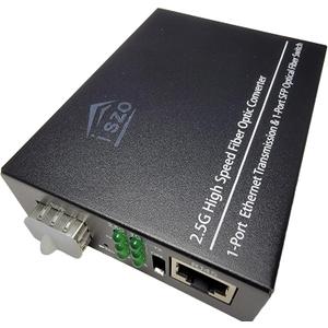 iszo 2.5G SFP Port Transceiver Media Converter,20km SM,RJ45 100M/1000M/2.5G Adaptive,Full/Half Duplex,Inside TTL Port ,Also Work 2.5G/1G GPON SFP ONU Stick Such as The 5671A and G-010S-P and More