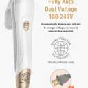 Europe Travel Curling Iron Mini: Dual Voltage Curling Iron for Traveling - Mini Travel Curling Irons 1 Inch with US Plug,Gold 450 for Thick/Coarse Short Hair