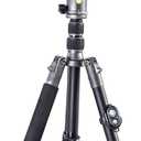 Vanguard VEO3GO235AB Compact Aluminum Travel Tripod with Ball Head, Monopod Option, Smart Phone Holder and Bluetooth Remote