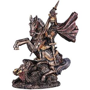 Pacific Giftware St.George Slaying The Dragon Classic Resin Figurine