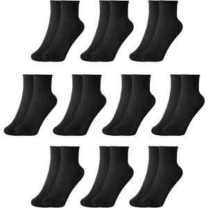 Zzxlw Kids Crew Socks Boys Girls Cotton Athletic Black White Gray School Uniform Children Sports Casual Socks 10 Pairs 3-5 Years M