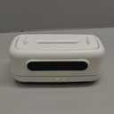 250ml Essential Oil Diffuser with Realistic Flame Effect, Ultrasonic Aromatherapy Humidifier with 7-Color Lights, Clock and Auto Shut-Off, Ideal for Home, Office, Bedroom (White)