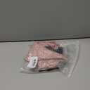 Women's Casual Ruffled V Neck Chiffon Blouse Short Sleeve Office Work Elegant Shirt Vintage Basic Tops (Pink Print)