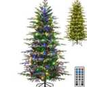 7.5 ft. Pre-Lit Artificial Christmas Tree with Warm White LED Lights