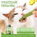 Cat Natural Grass Teething Sticks 100g, Kitten Chew Stick for Hairball Removal, Dental Care, Increase Appetite, Catnip Toys Cat Nip Treat Toys Edible Kitty Toys for Indoor Kittens (Medium, catnip)