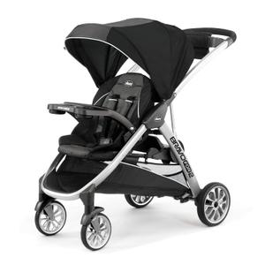Chicco BravoFor2 Standing/Sitting Double Stroller - Iron, Black/Grey, Mfd: 11/2025