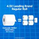 Cottonelle Ultra Clean Toilet Paper with Active CleaningRipples Texture, Strong Bath Tissue, 32 Family Mega Rolls = 176 Regular Rolls (8 Packs of 4)