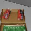 10 PCS Colors Mini Flick Football Games Mini Table Top Sports Games (Red)