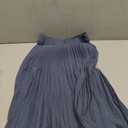 GRACE KARIN Pleated Midi Skirt for Women,Chiffon Elastic High Waist Knee Length Skirts,Swing Flare A-Line Outfits (M)