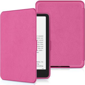 Premium PU Protective Case with Auto Wake/Sleep Function, Incompatible with Nokia Remarkable TCL -Raspberry