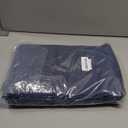 H.VERSAILTEX Linen Blackout Curtains 84 Inches Long 100% Absolutely Blackout Thermal Insulated Textured Linen Look Curtain Draperies Anti-Rust Grommet, Energy Saving with White Liner, 2 Panels, Navy