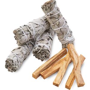 Smudge Kit Refill - White Sage & Palo Santo for Smudging, Healing, Purifying, Meditating & Incense