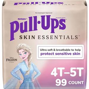 Pull-Ups Girls' Skin Essentials Potty Training Pants, Training Underwear, 4T-5T (38-50 lbs), 99 Ct (3 Packs of 33)