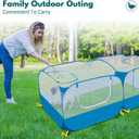 73" Large Small Animal Playpen with Detachable Bottom, Portable Chicken Coop Run and Chick Brooder, Pop Up Pet Enclosure Tent for Guinea Pigs, Bunnies, Puppies, Cats, Indoor/Outdoor Exercise Pen