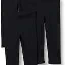 Amazon Essentials Big Girl's Girls' 3-Pack Leggings Pants, black/black/black, XL (12)